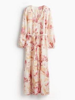 NWT H&M Tie Belt Crepe Dress - Size XS